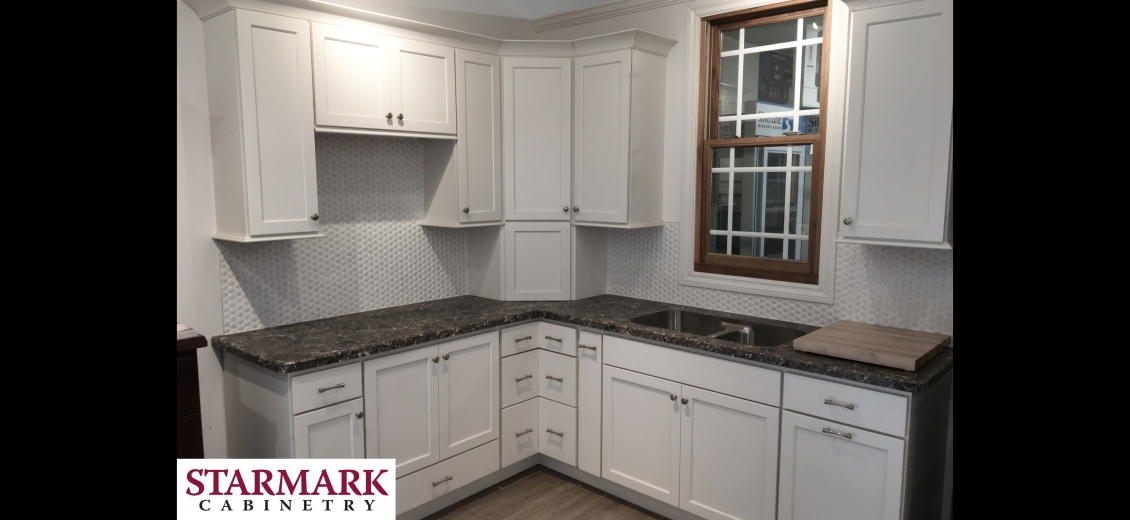 StarMark Cabinetry kitchen display at Wellsville North Main Lumber, 6 West Dyke Street
